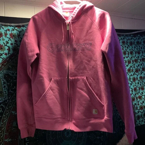 Carhartt ジップアップジャケット ピンク